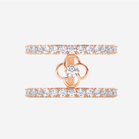 Stefee Taj Motif Double Band Diamond Ring