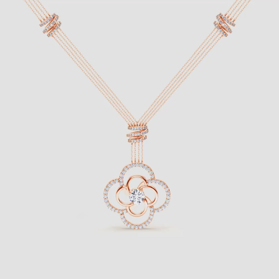 Stefee Taj Spiral Interlinked Necklace